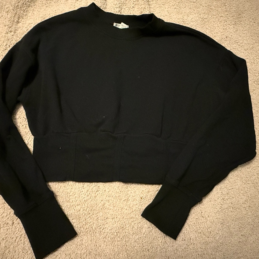 Forever 21 Black Ribbed Sweater
